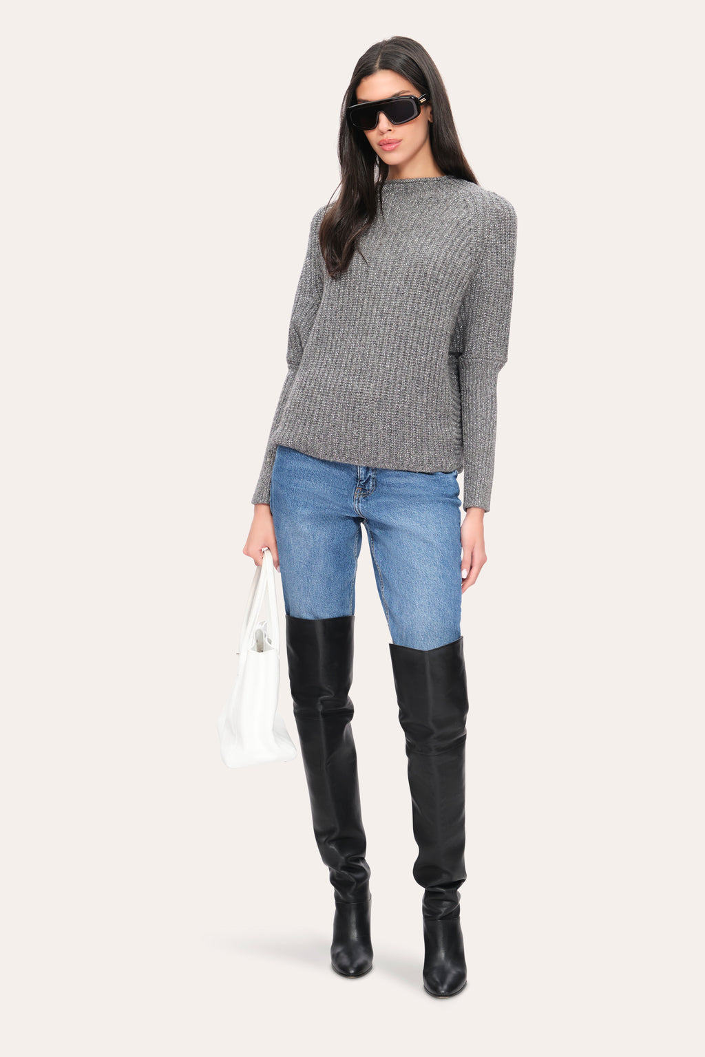 Women Metallic Sweater  | Elie Tahari