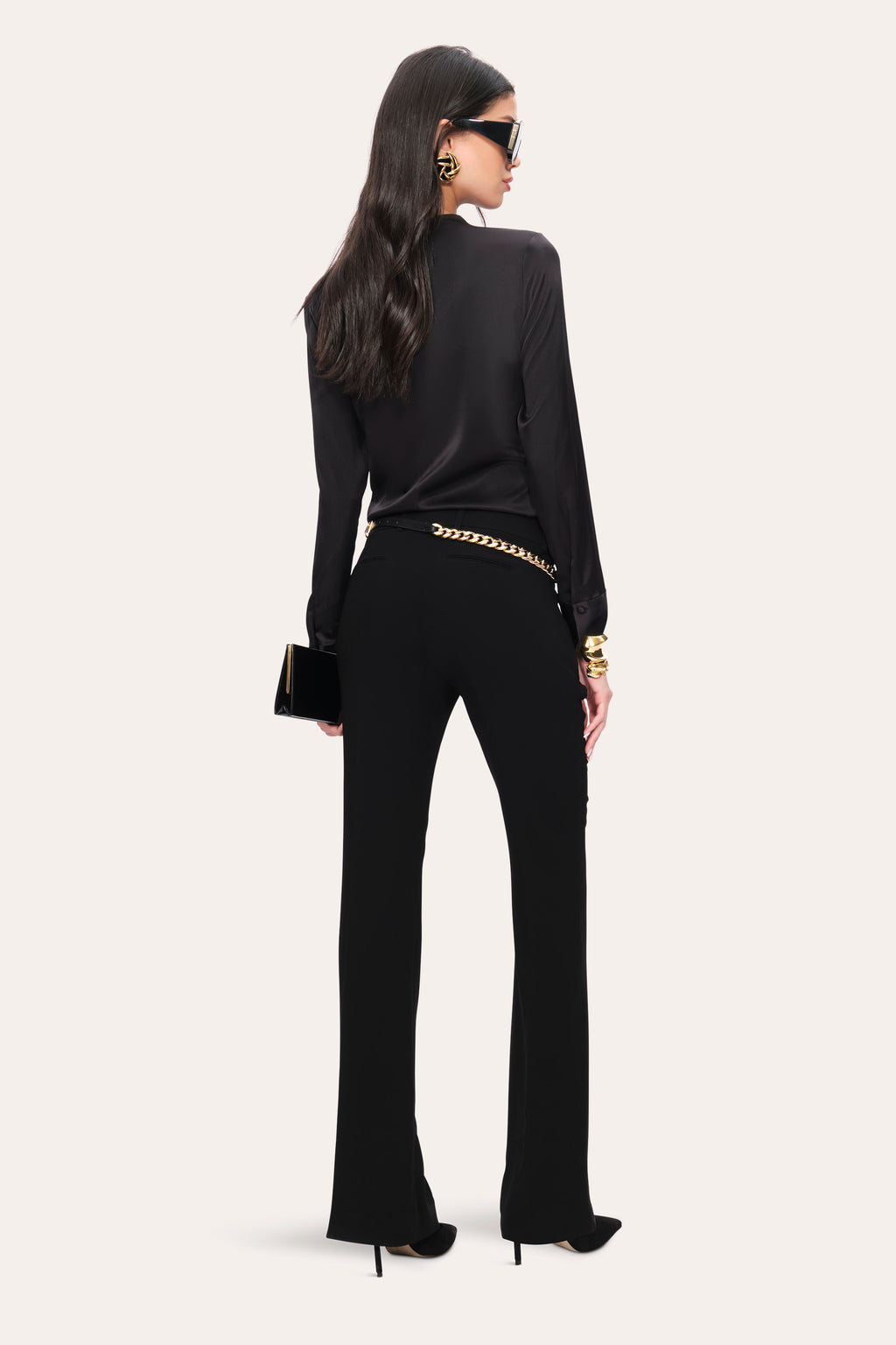 Women Silk Draped Top Black | Elie Tahari