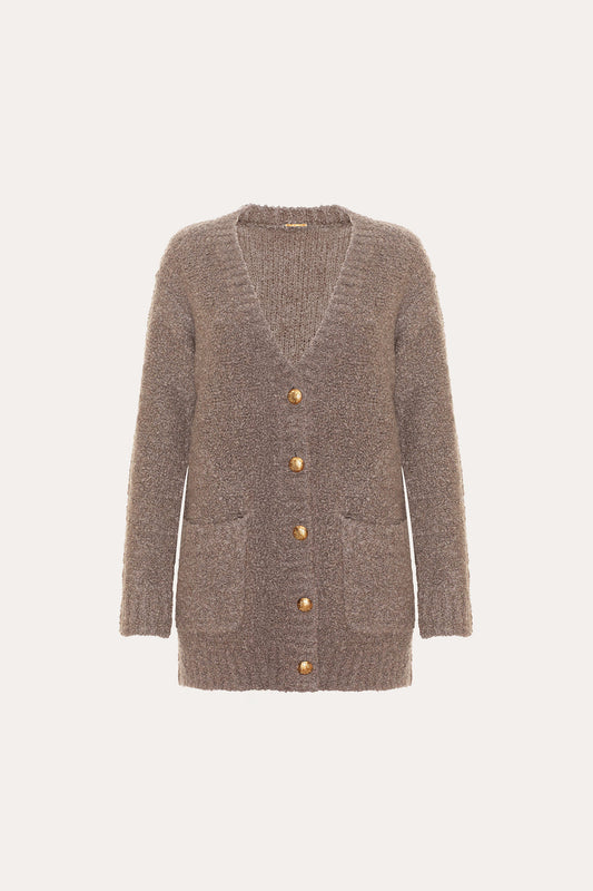 Women Boucle Merino Cardigan  | Elie Tahari