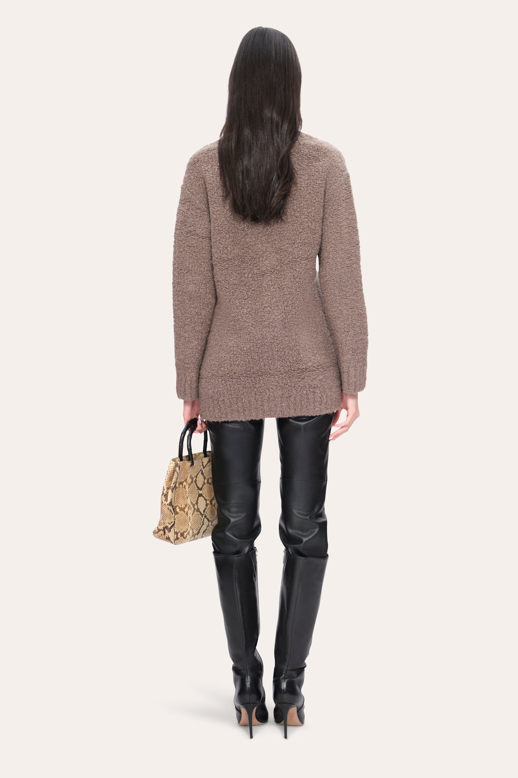 Women Boucle Merino Cardigan  | Elie Tahari