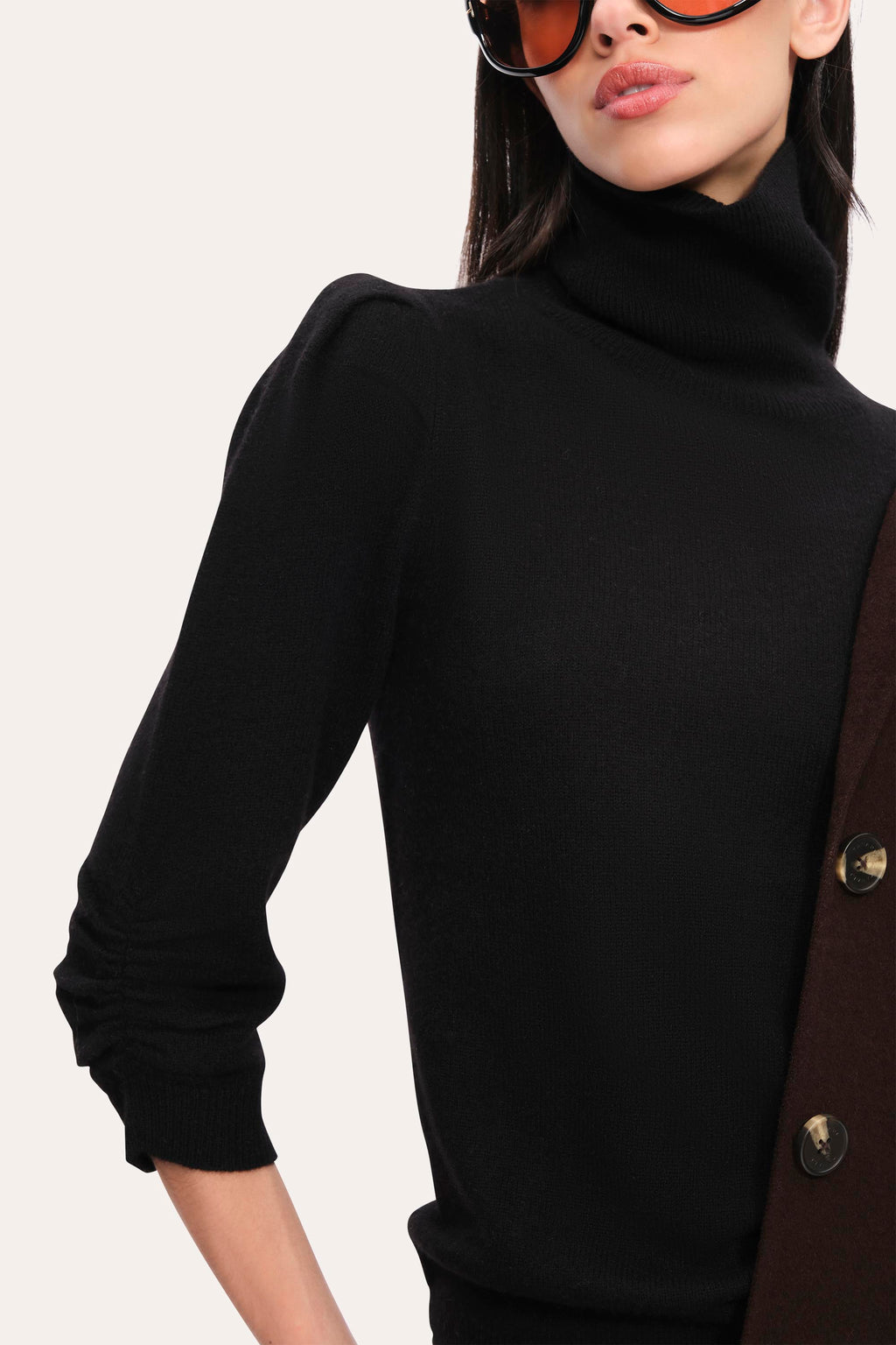 Women Pinched Cash-Wool Sweater  | Elie Tahari