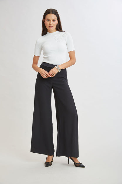 Women Beaded Rib Sweater  | Elie Tahari