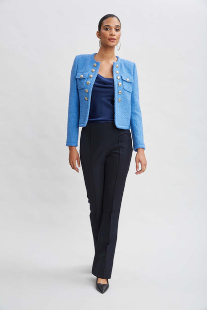 Women Crepe Seam Slit Flare Pant  | Elie Tahari