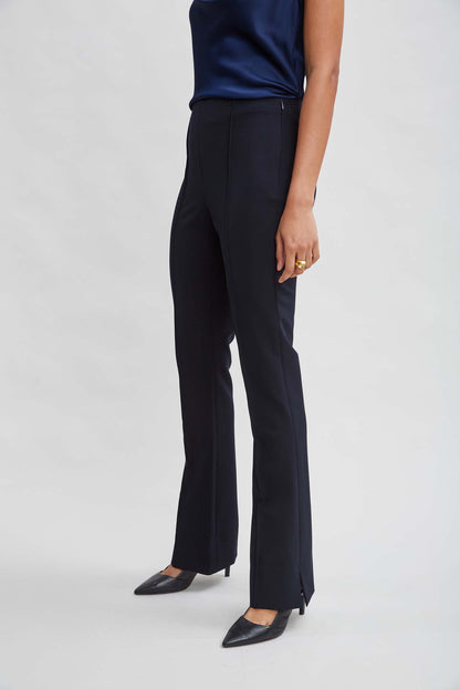 Women Crepe Seam Slit Flare Pant  | Elie Tahari