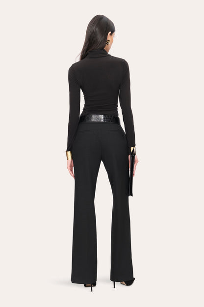 Women Ruched Draped Knit Black | Elie Tahari