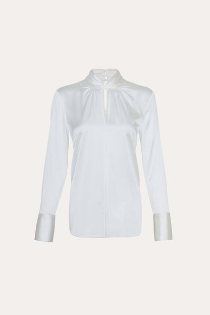 Women Silk Twist Shirt  | Elie Tahari