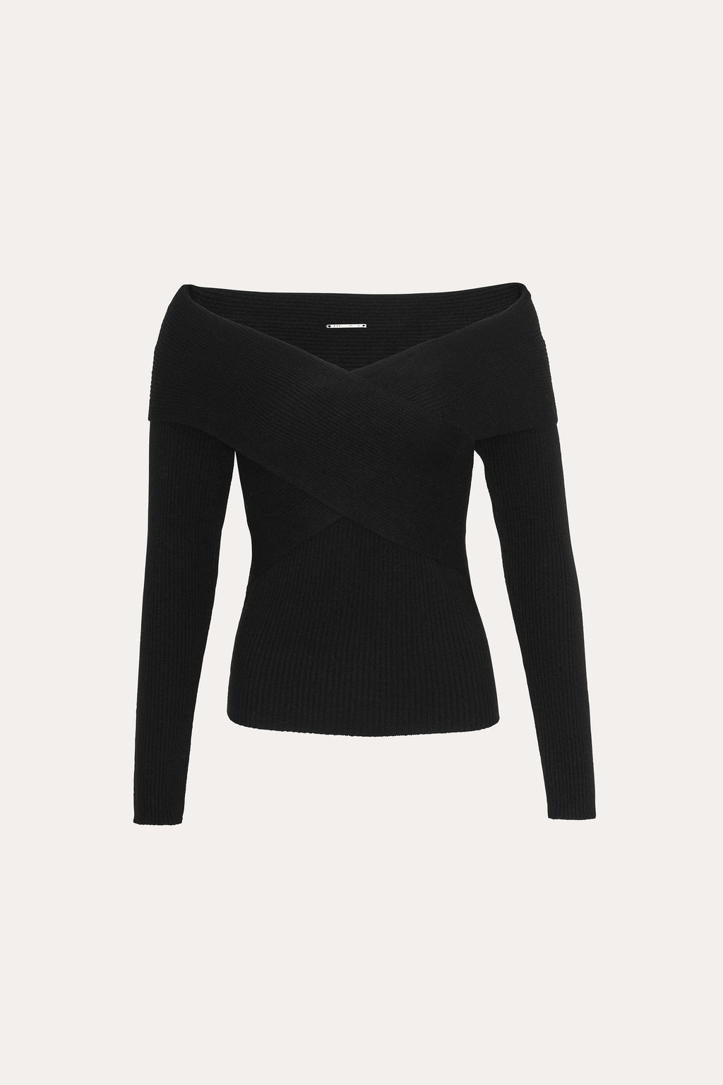 Women Off-Shoulder Sweater Black | Elie Tahari