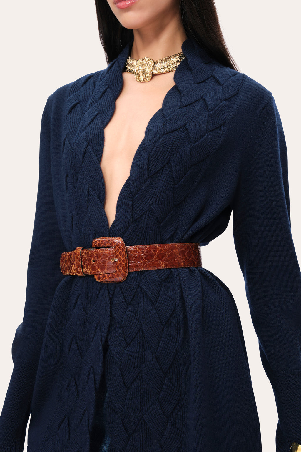Women Cable Cardigan  | Elie Tahari