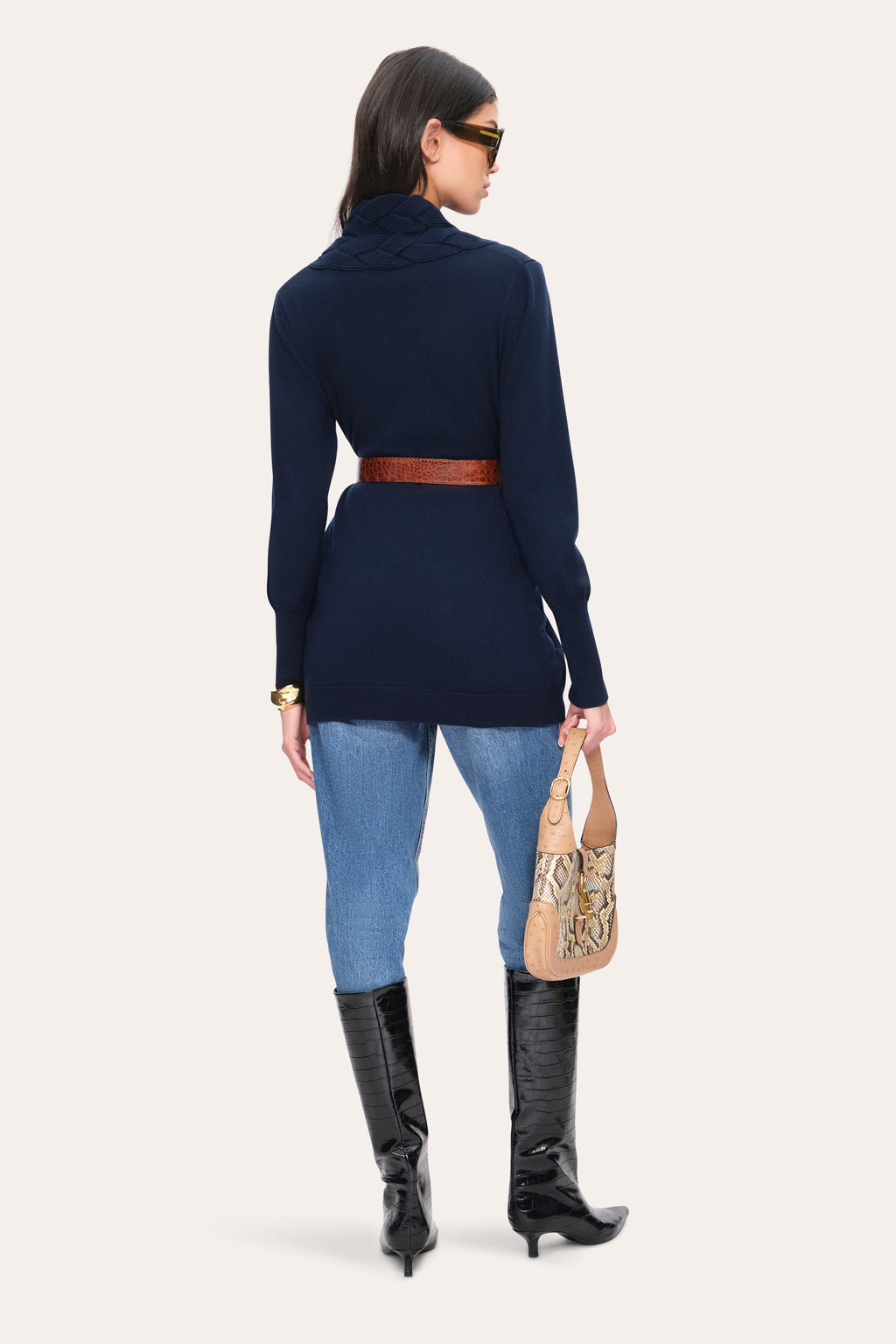 Women Cable Cardigan  | Elie Tahari