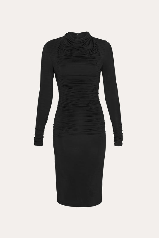 Women Matte Jersey Dress Black | Elie Tahari