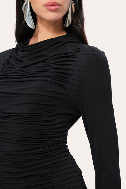 Women Matte Jersey Dress Black | Elie Tahari