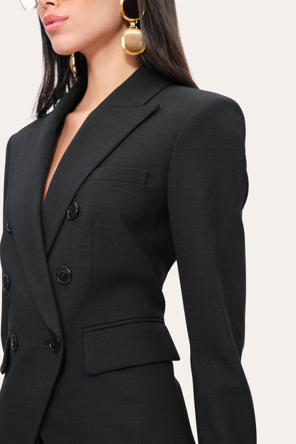 Women Double Breasted Blazer Black | Elie Tahari