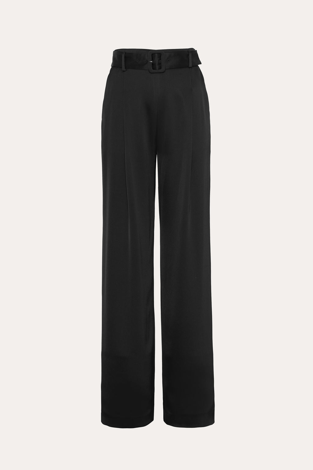 Women Satin Belted Pant Black | Elie Tahari