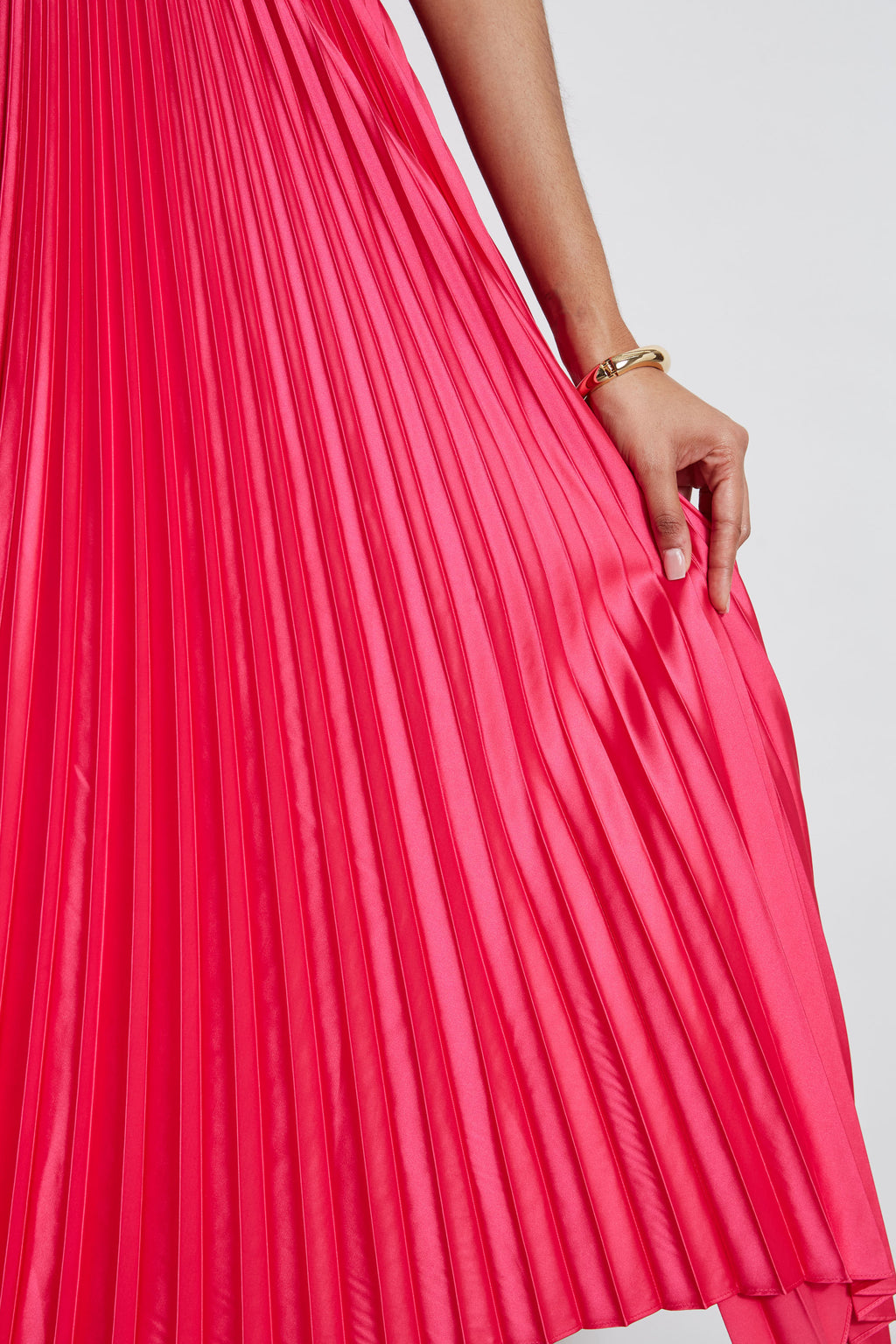 Women Pleated Midi Dress Island Pink | Elie Tahari