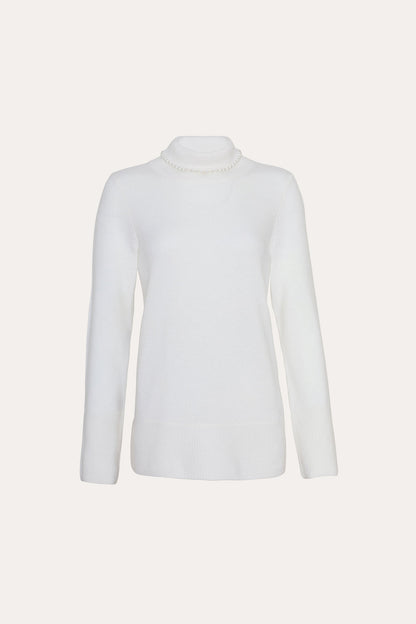 Women Pearl Cash-Wool Sweater  | Elie Tahari