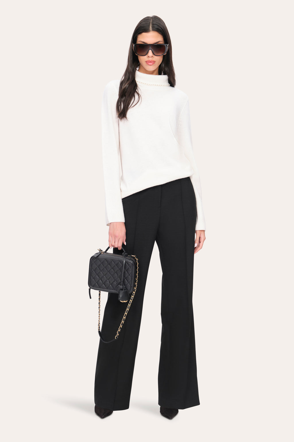 Women Pearl Cash-Wool Sweater  | Elie Tahari