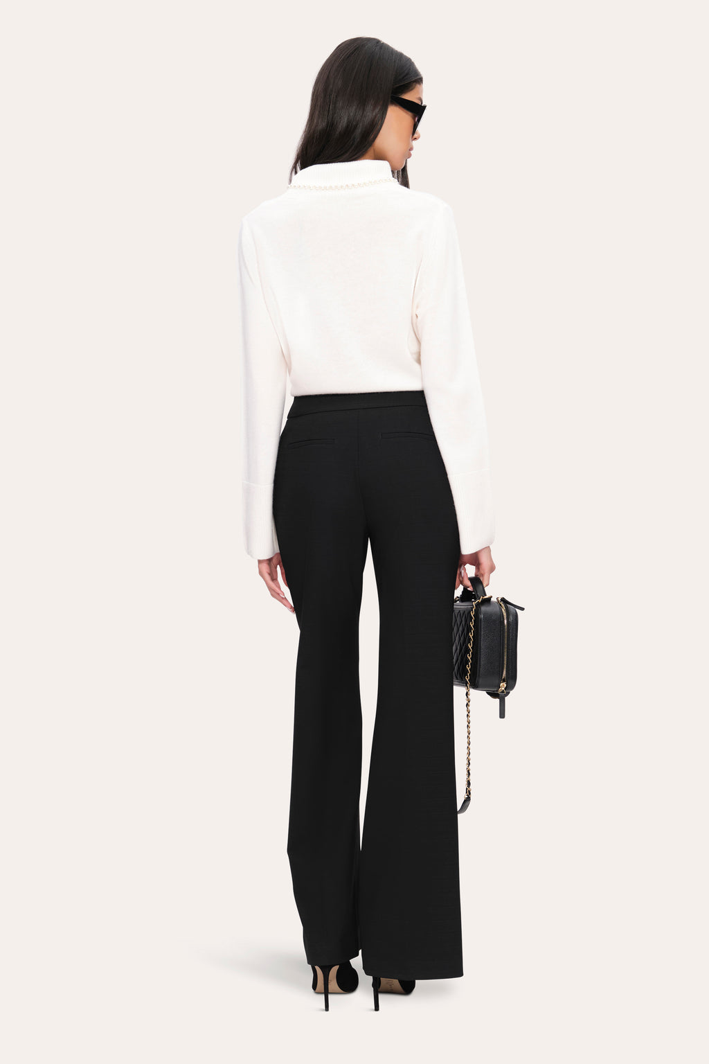 Women Pearl Cash-Wool Sweater  | Elie Tahari