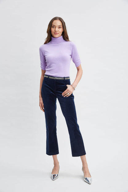 Women Short Sleeve Cashmere Wool Sweater  | Elie Tahari
