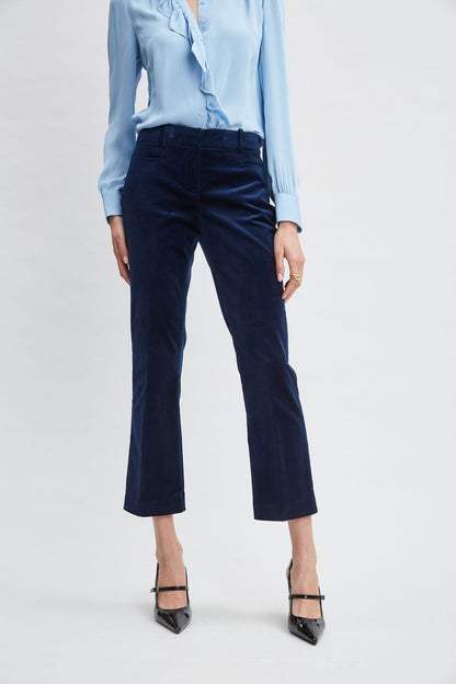 Women Cotton Velvet Flare Pant  | Elie Tahari