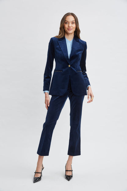Women Cotton Velvet Flare Pant  | Elie Tahari
