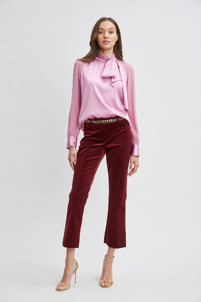 Women Cotton Velvet Flare  | Elie Tahari