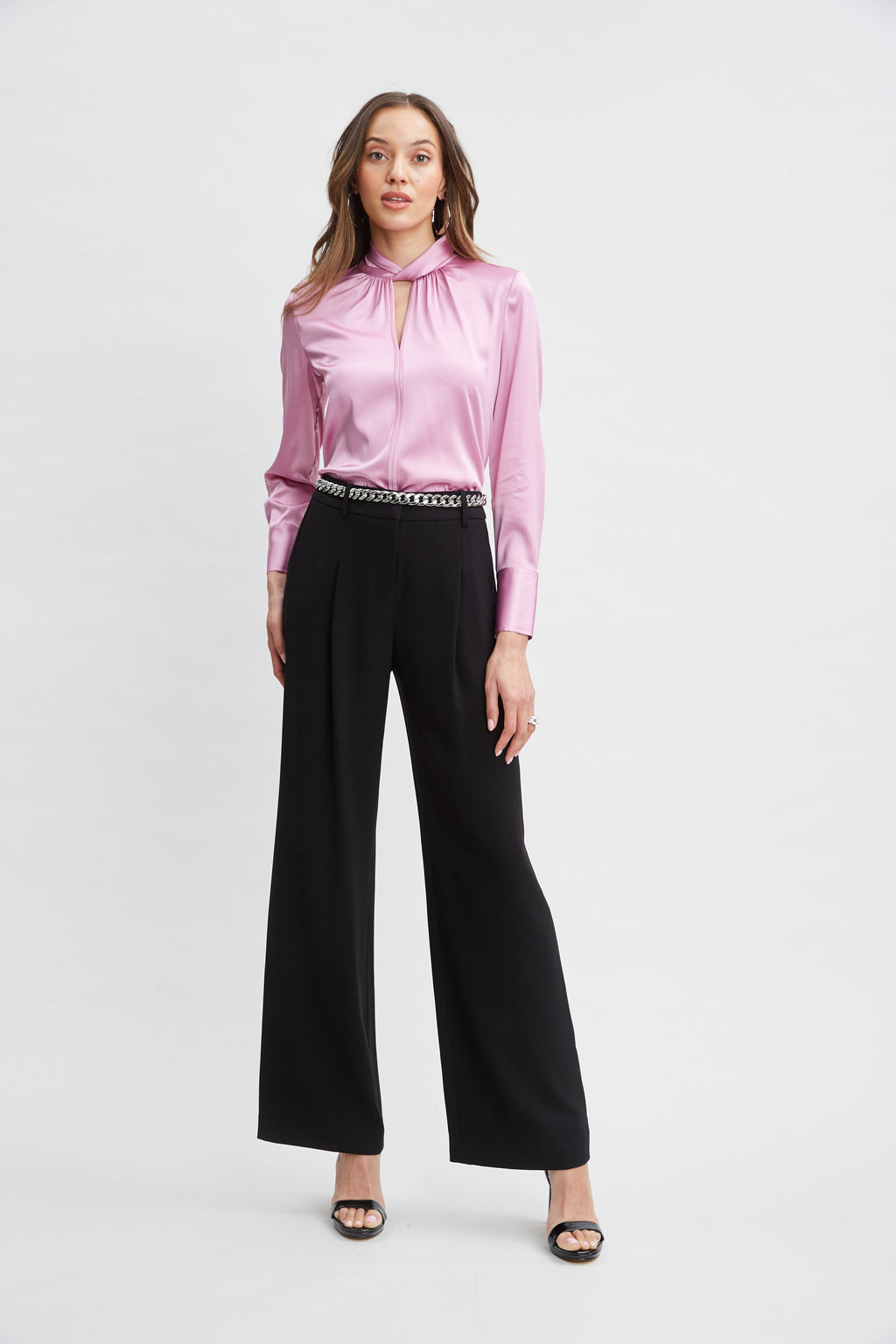 Women Pleated Crepe Pant  | Elie Tahari