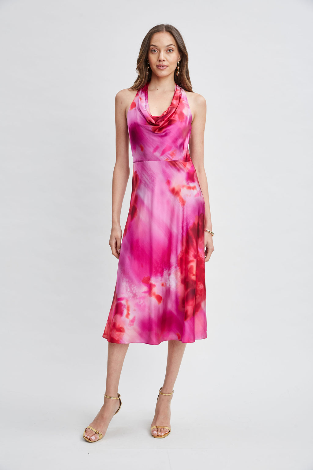 Women Venetian Glass Halter Dress Multi | Elie Tahari