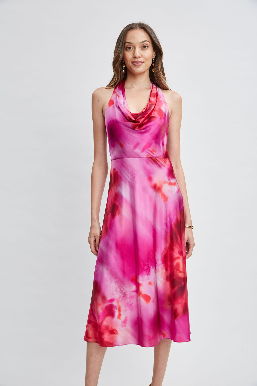 Women Venetian Glass Halter Dress Multi | Elie Tahari