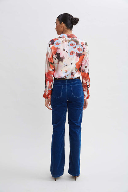 Women Washed Velvet Pant  | Elie Tahari