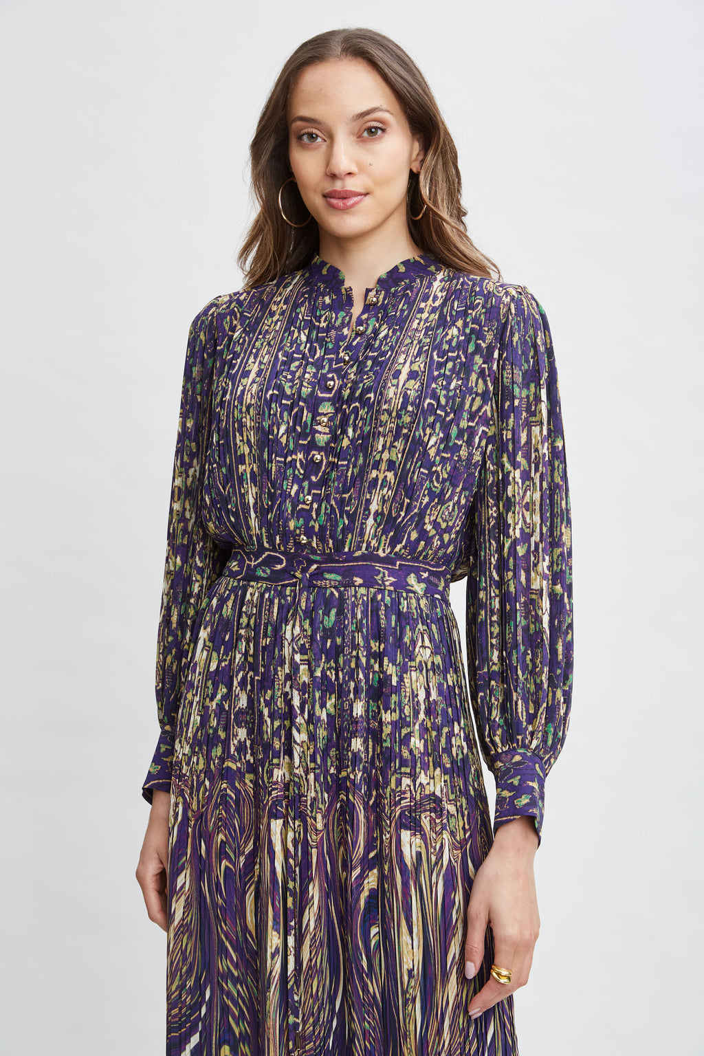 Women Paisley Midi Dress Sterling Palace Print | Elie Tahari