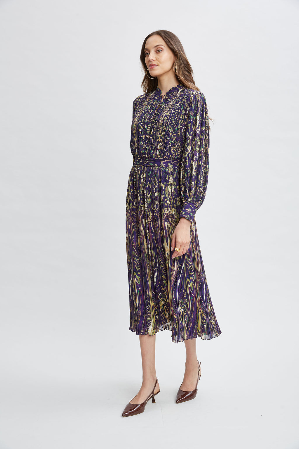 Women Paisley Midi Dress Sterling Palace Print | Elie Tahari