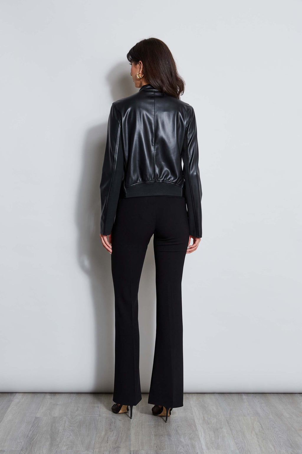 Women Vegan Leather Moto Jacket  | Elie Tahari
