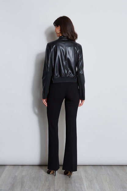 Women Vegan Leather Moto Jacket  | Elie Tahari