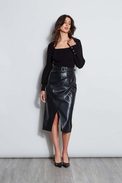 Women Square Neck Sweater  | Elie Tahari