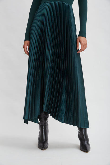 Women Long Sleeve Knit Pleated Dress Juniper | Elie Tahari
