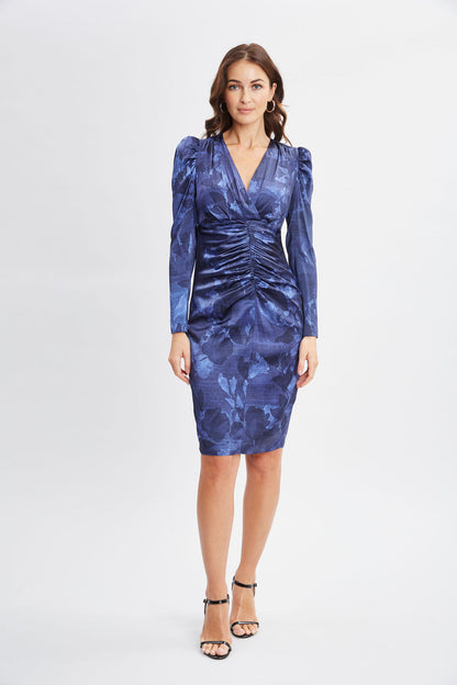 Women Silk Night Shadow Dress Multi | Elie Tahari