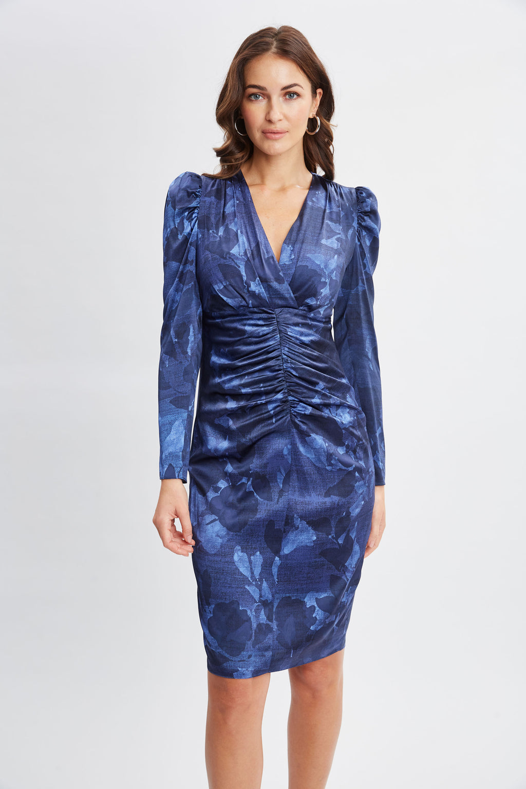 Women Silk Night Shadow Dress Multi | Elie Tahari