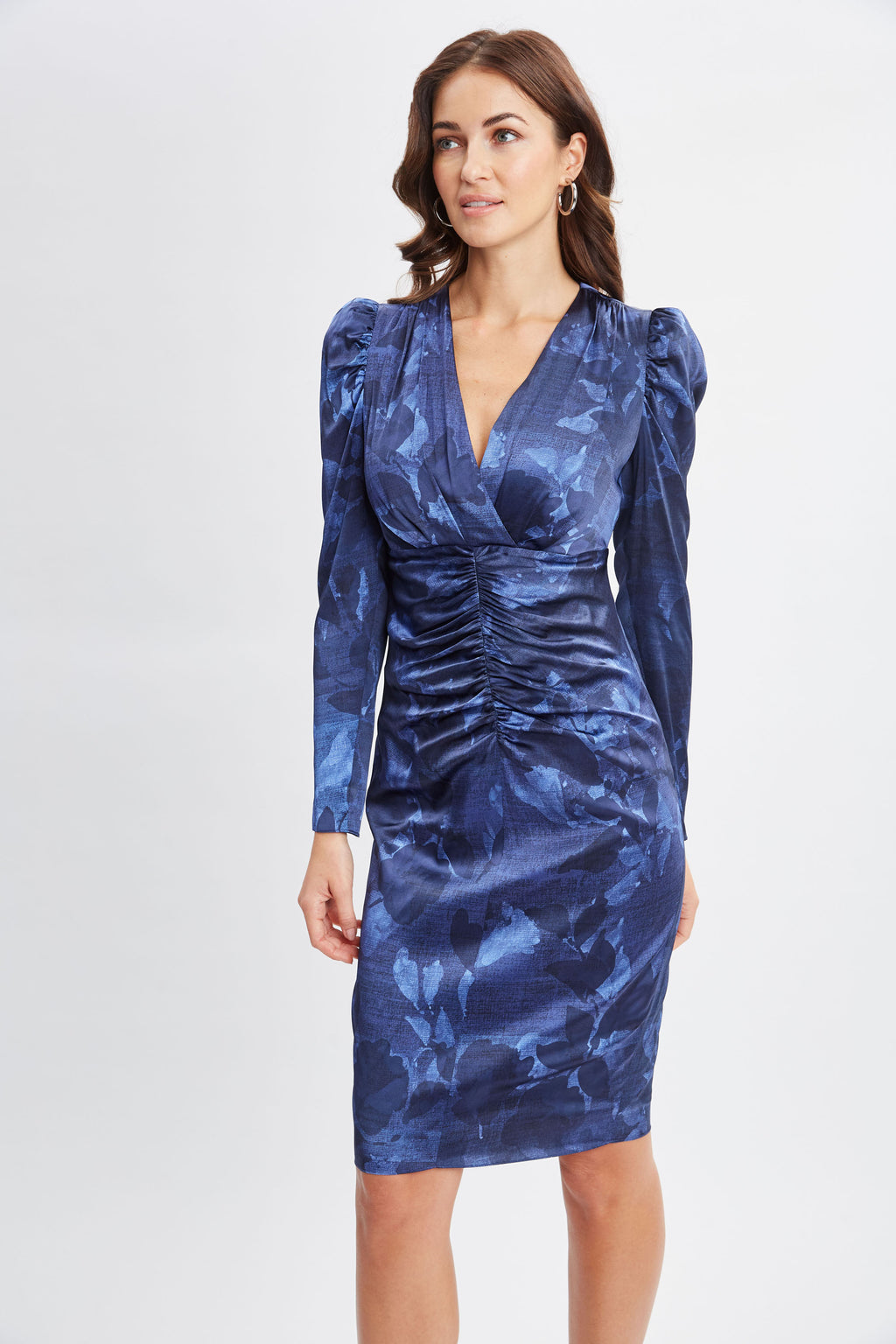 Women Silk Night Shadow Dress Multi | Elie Tahari