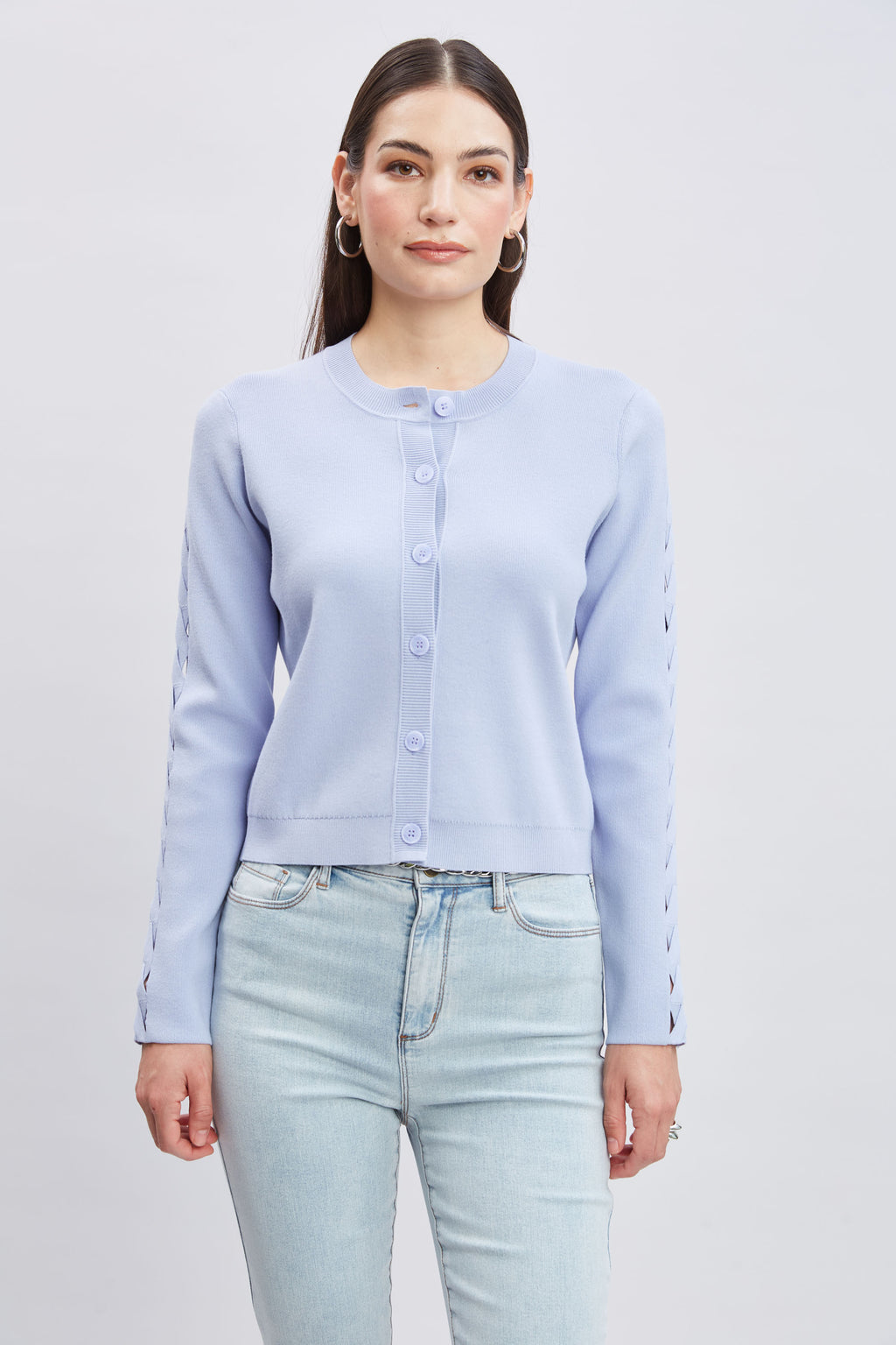 Women Cut Out Cardigan  | Elie Tahari