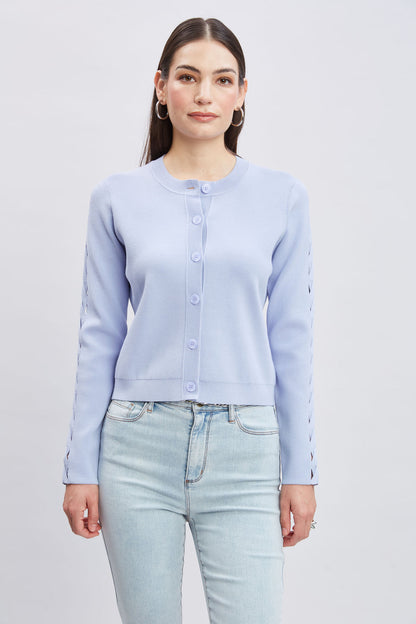 Women Cut Out Cardigan  | Elie Tahari