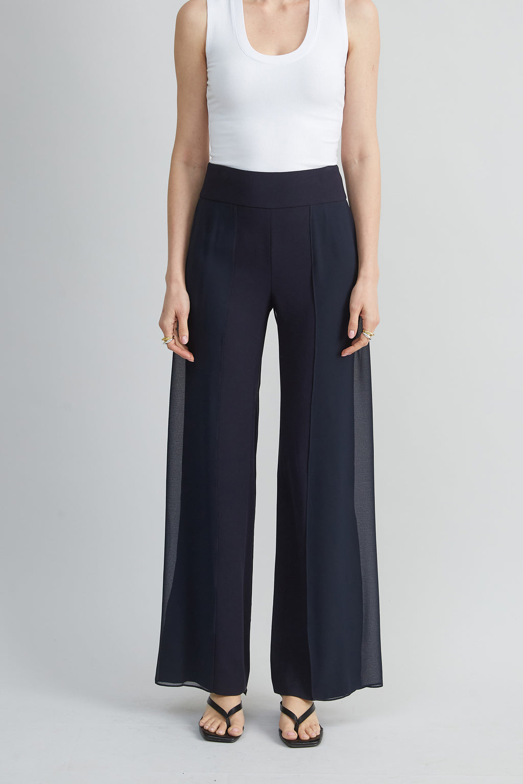 Women Chiffon Panel Pant  | Elie Tahari