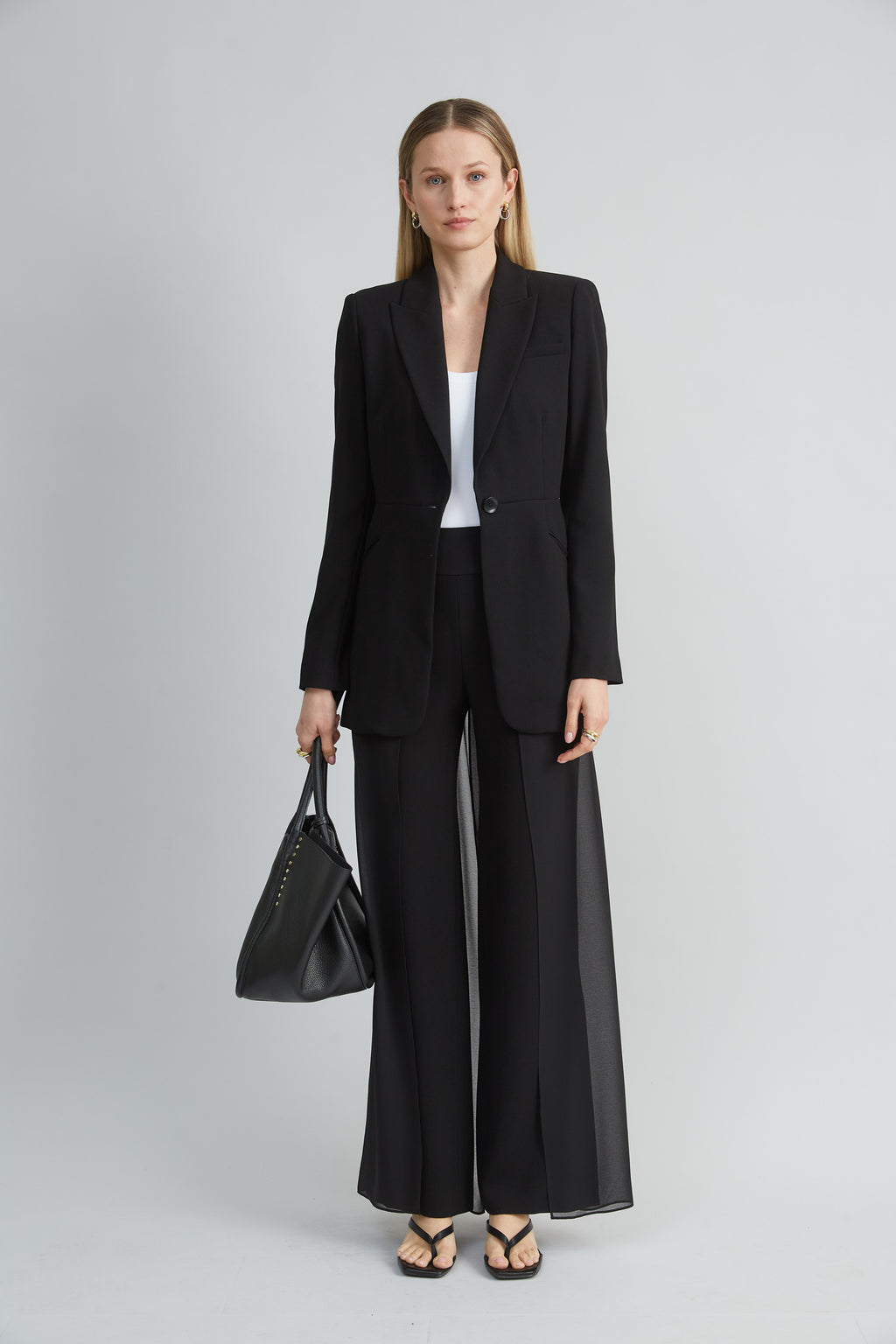 Women Chiffon Panel Pant  | Elie Tahari