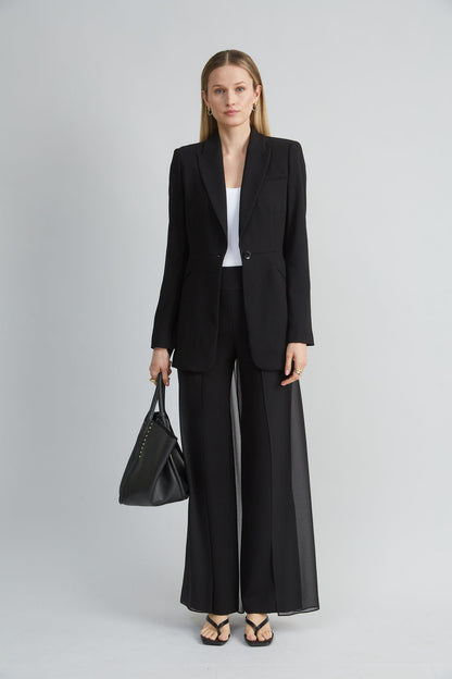 Women Chiffon Panel Pant  | Elie Tahari