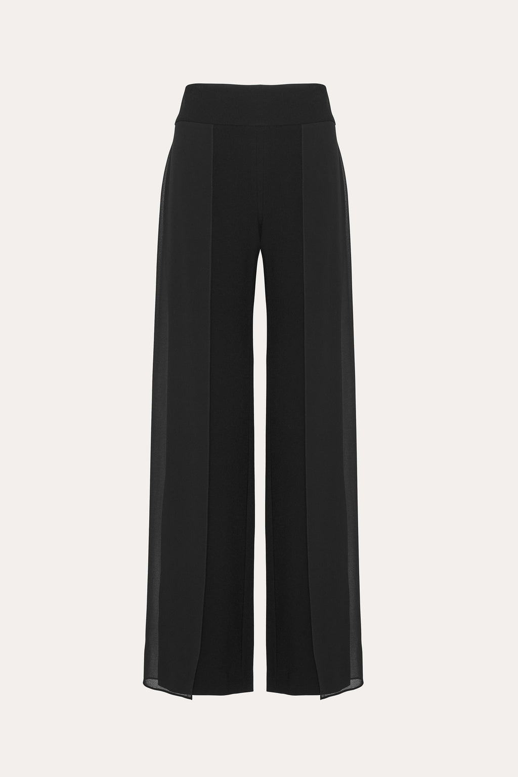 Women Chiffon Panel Pant Black | Elie Tahari