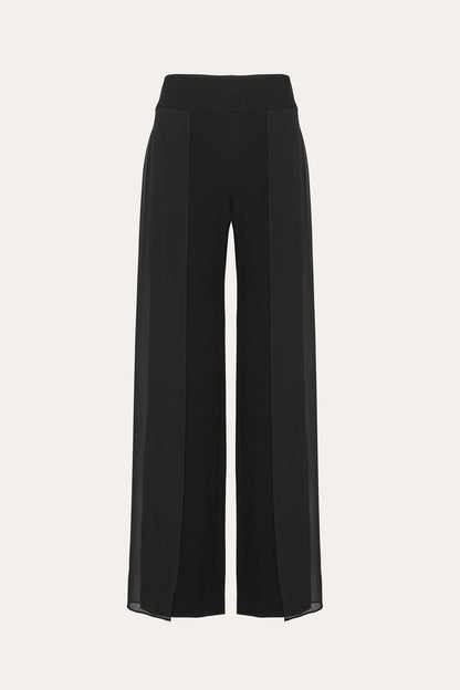 Women Chiffon Panel Pant Black | Elie Tahari