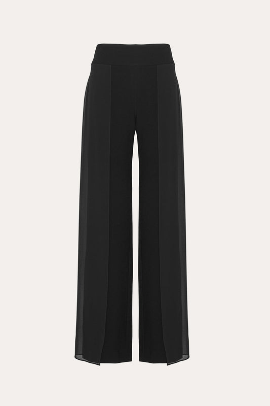 Women Chiffon Panel Pant Black | Elie Tahari