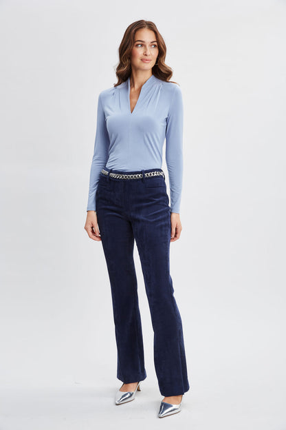 Women Pleated Neck Knit  | Elie Tahari