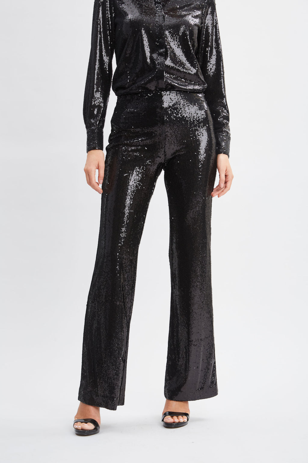 Women Sequin Pant Black | Elie Tahari