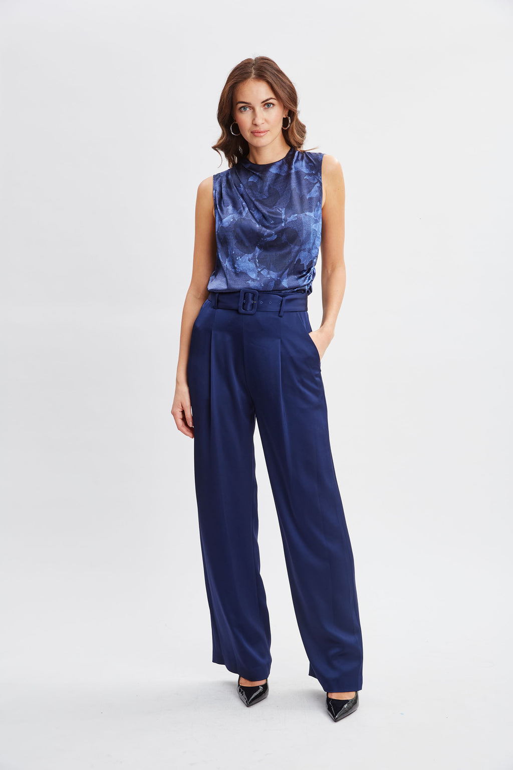 Women Night Shadow Silk Top  | Elie Tahari