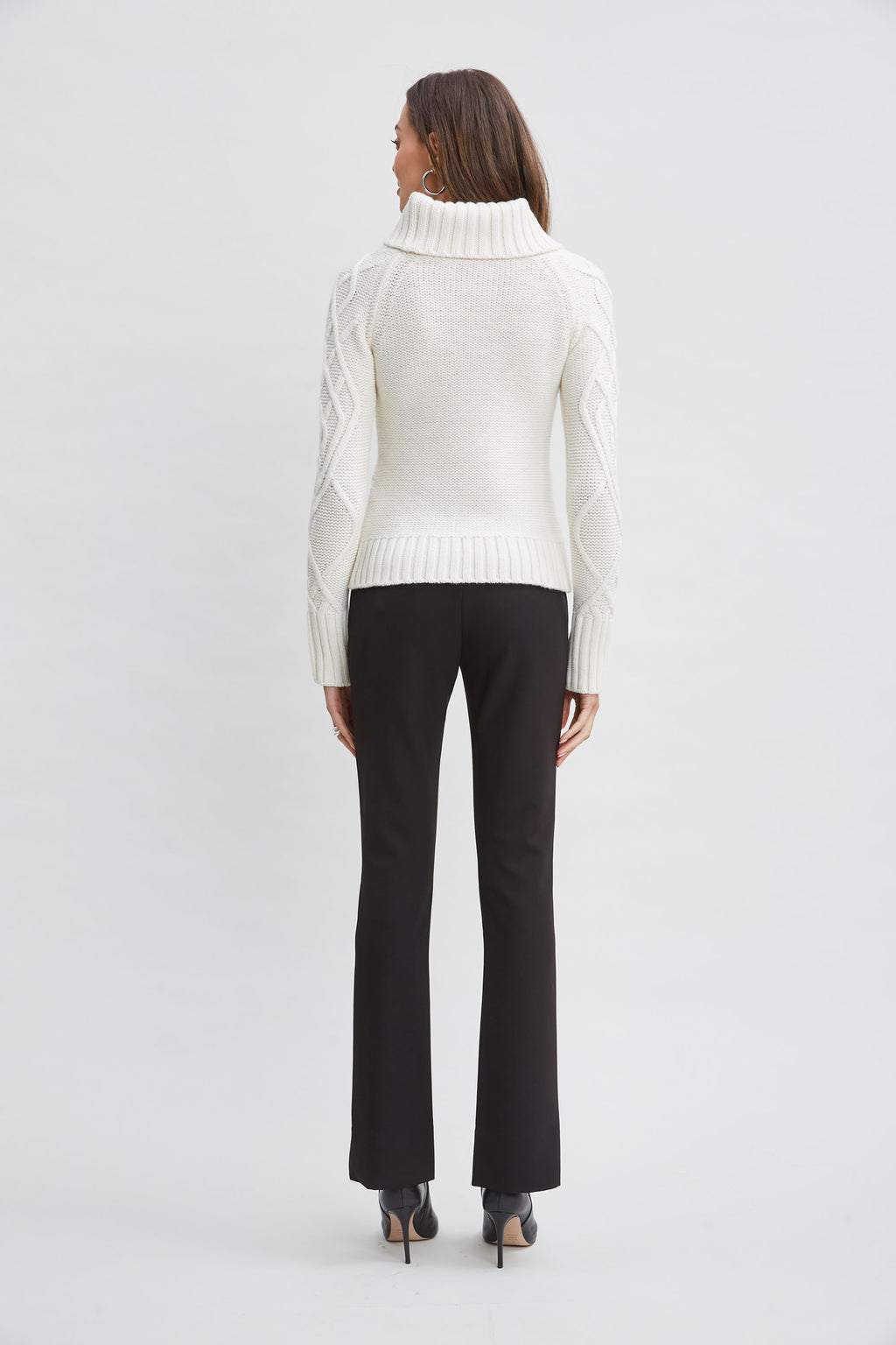 Women Texture Turtleneck Wool Sweater  | Elie Tahari